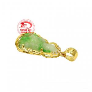 Kết hợp cùng ngọc cẩm thạch thiên nhiên chứa nguồn năng lượng dồi dào, là lựa chọn tuyệt vời làm lá bùa hộ mệnh cho mỗi người. 