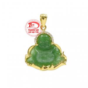 Mặt phật di lặc hoan hỉ jadeite phù hợp cho người mệnh hỏa và mệnh mộc.