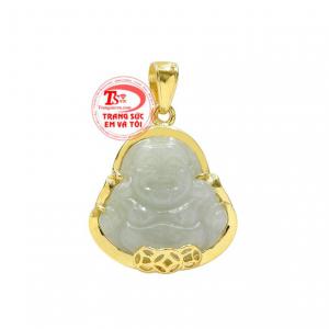 Mặt phật di lặc jadeite phát tài