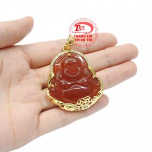 Mặt phật di lặc mã não thiên nhiên dành cho phái mạnh.