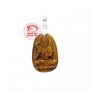 Mặt phật tuổi ngọ bọc bạc là vị phật Đại Thế Chí Bồ Tát.