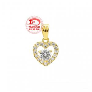 Mặt trái tim xinh xắn kiểu dáng trang nhã mang đến vẻ dễ thương mà vô cùng thanh lịch cho người đeo. 
