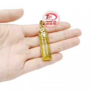 Mặt trụ thạch anh tóc tài lộc bảo hành uy tín