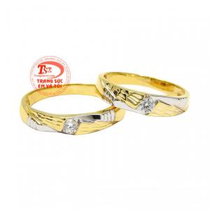 Nhẫn cưới vàng tây uyên ương được chế tác vô cùng độc đáo tạo điểm nhấn cho sản phẩm. 