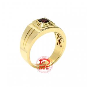Nhẫn nam granat lịch lãm mang lại sự tự tin cho phái mạnh. 