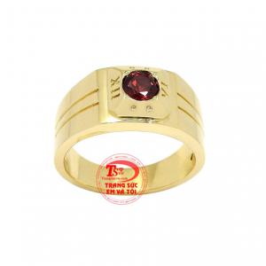 Nhẫn nam granat lịch lãm bảo hành uy tín
