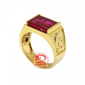 Chế tác theo công nghệ hiện đại mang đến chiếc nhẫn nam tính và phong cách.