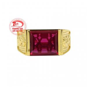 Nhẫn nam mạnh mẽ vàng tây nhận đặt chế tác theo yêu cầu.