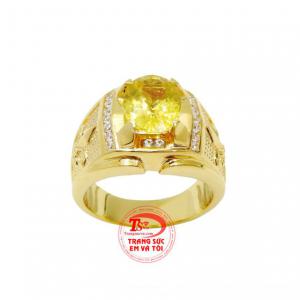 Sapphire thiên nhiên màu vàng tượng trưng cho sự giàu có và thịnh vượng.