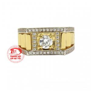 Nhẫn nam vàng màu xu hướng bảo hành uy tín.