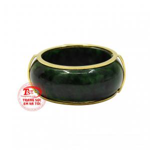 Nhẫn ngọc bọc vàng chất lượng đảm bảo chất lượng