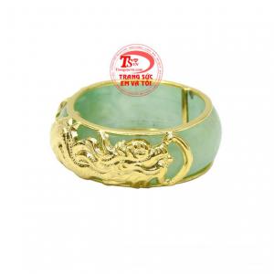 Nhẫn ngọc cẩm thạch rồng vàng sự lựa chọn hoàn hảo dành cho mệnh Mộc và Hỏa.