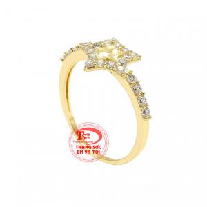 Nhẫn nữ ngôi sao xinh xắn hợp thời trang, dễ dàng kết hợp với mọi trang phục