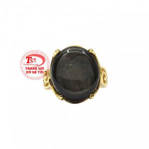 Nhẫn nữ sapphire sao quý phái có giấy kiểm định đá quý.