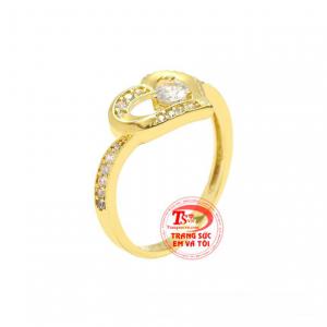 Nhẫn nữ trái tim rạng ngời với thiết kế theo kiểu dáng cổ điển toát lên vẻ nữ tính và thanh tú cho người đeo.