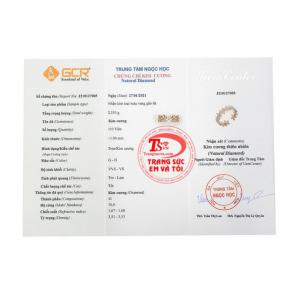 Nhẫn nữ vàng hồng thời trang có giấy kiểm định đá quý