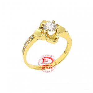 Nhẫn nữ vàng màu nổi bật vàng 10k chất lượng giao hàng trên toàn quốc.