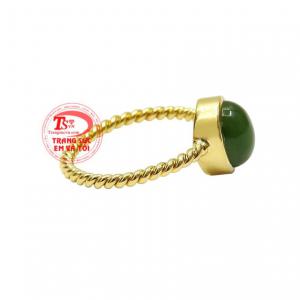 Nhẫn nữ vàng nephrite bình an được rất nhiều khách hàng yêu thích và lựa chọn.