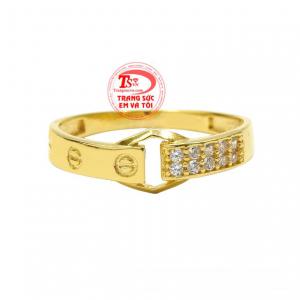 Nhẫn nữ vàng tây thời thượng vàng 10k chất lượng giao hàng tận nơi.