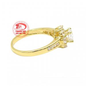 Nhẫn nữ vàng tây thời trang bảo hành uy tín.