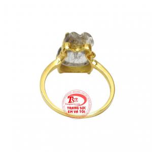Nhẫn thạch anh tóc đen may mắn nhận đặt chế tác theo yêu cầu. 