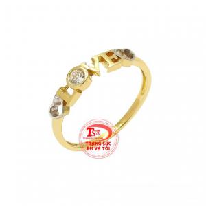 Sản phẩm được nhập khẩu từ Hàn Quốc, chế tác từ vàng tây 10k bền đẹp. 