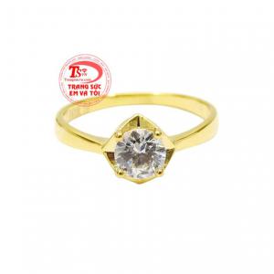 Nhẫn vàng tây trang nhã giúp người đeo càng trở nên xinh đẹp và quyến rũ hơn.