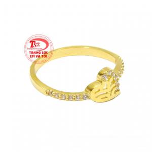 Và lựa chọn trang sức đươc nữ giới yêu thích nhiều nhất là nhẫn nữ vàng tây.