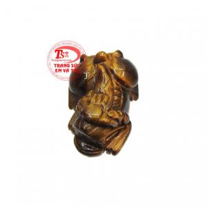 Tỳ hưu mắt hổ hưng thịnh được chạm khắc từ đá mắt hổ thiên nhiên. 