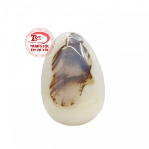 Viên mã não thiên nhiên đẹp với các họa tiết lạ mắt, ấn tượng. 