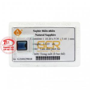 Viên sapphire ép vỉ lộc phát mang đến may mắn, giúp giảm căng thẳng mệt mỏi đem đến sự lạc quan cho người dùng. 