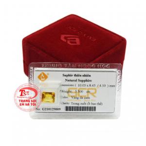 Theo quan niệm phương Đông đá sapphire vàng là biểu tượng của hưng thịnh, giàu có, tiền tài.