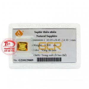 Viên sapphire vàng ép vỉ tài lộc phù hợp cho những người mang mệnh Kim và Thổ.