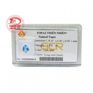 Viên topaz thiên nhiên an nhiên mang đến sự thư thái, tinh thần lạc quan, yêu đời.