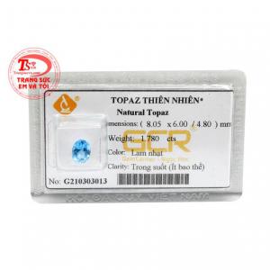 Viên topaz thiên nhiên hạnh phúc