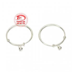 Vòng tay bạc trẻ em thời trang thanh toán an toàn.