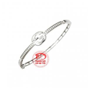 Vòng tay vàng trắng thương hiệu bảo hành chu đáo.