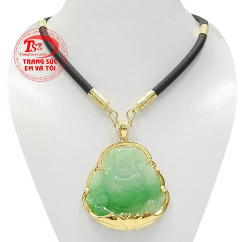 Bộ trang sức di lặc jadeite an khang