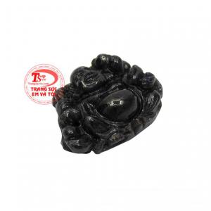 Phật Di Lặc saphir an yên có giấy kiểm định từ trung tâm kiểm định đá quý uy tín.