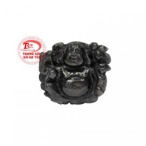 Phật Di Lặc saphir hưng thịnh có thể bọc vàng hay bạc để làm trang sức đeo sang trọng, hợp thời trang.