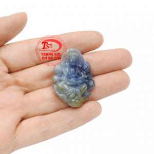 Phật Quan Âm saphir vượng khí có giấy kiểm định uy tín.