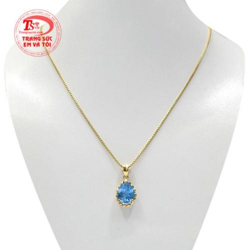 Bộ mặt dây đá Topaz đẹp