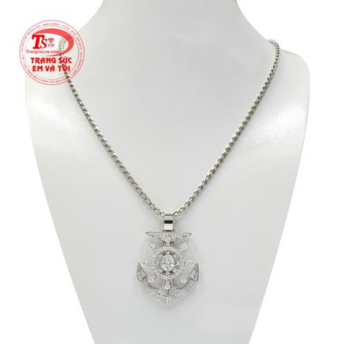 Bộ mặt dây nam vàng trắng