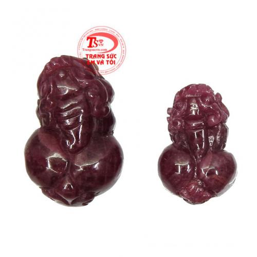 Cặp tỳ hưu ruby may mắn