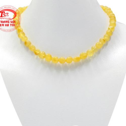 Chuỗi hổ phách cho bé