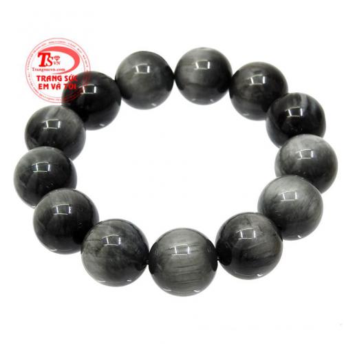 Chuỗi thạch anh mắt mèo 15 ly