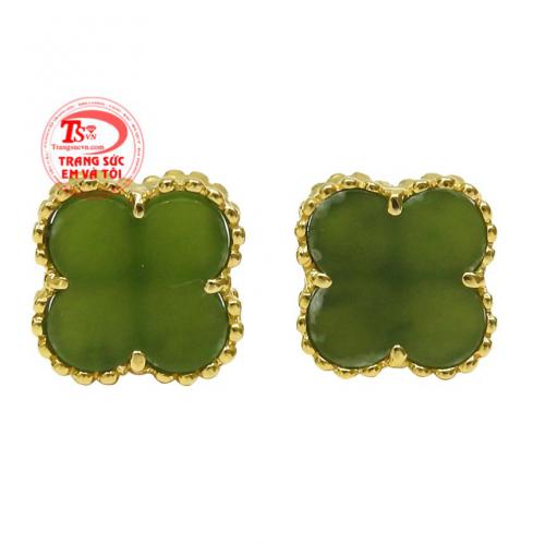 Hoa tai nephrite may mắn