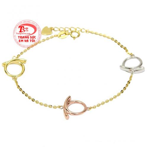 Lắc nữ vàng tây cá tính