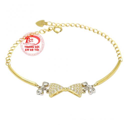 Lắc nữ vàng tây dễ thương