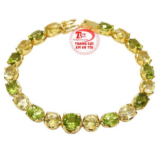 Lắc tay nữ đá quý sang trọng